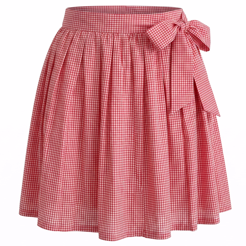 mini Dirndl Apron Traditional Apron, Colour: Red Checkered Small, German Wear