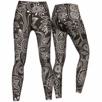 Henna Passion Damen-Sportleggings Henna Passion Leggings für Damen – Premium, dehnbare und elastische Yoga- und Gymnastik-Tights | Vielseitige Damenleggings für Sport, Tanz und Fashion | Perfekt für Komfort und Stil