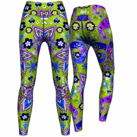 Paisley Floral Ladies Sport Leggings Stylish Pair of Paisley Floral Leggings for Women – Perfect for Training, Gymnastics, and Fashion | UV Protection, High-Quality Sportwear, Tight-Fit Ladies Leggings for Active Lifestyles