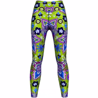 Paisley Floral Ladies Sport Leggings Elegant Paisley Floral Yoga Leggings for Women – Moisture-Wicking, Breathable, and Soft High-Waisted Tights | Fashionable Sportswear, Premium Ladies Leggings for Comfort and Style