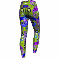 Paisley Floral Ladies Sport Leggings Floral Yoga Leggings for Women – Premium Soft & Comfortable Training Leggings with UV Protection. Stylish Sportswear Ideal for Yoga, Fitness, and Fashion. Elevate Your Activewear Wardrobe.
