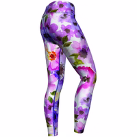 Ladies Watercolor Floral Sport Leggings Ladies Sport Leggings – Watercolor Floral Design with Elegant Poppies Print, Premium Yoga & Dance Leggings, High-Performance, Breathable Fabric, Shop Now!
