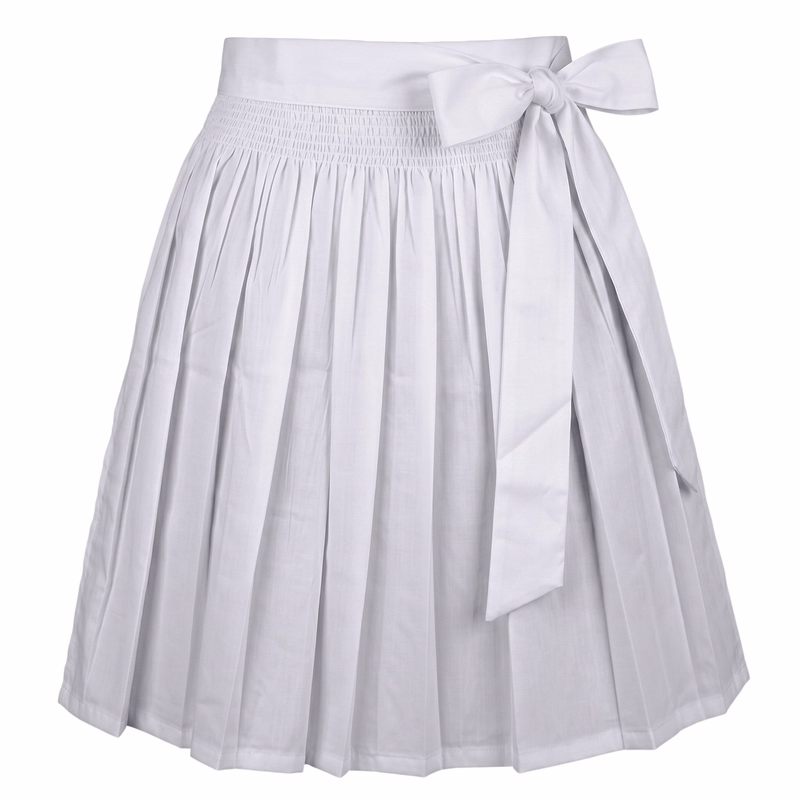 GermanWear, Dirndlschürze Trachtenschürze für Mini Dirndl Dirndel Weiss