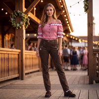 Lifestyle002-34-GW1450-Lange-Damen-Lederhosen--Trachten-Lederhose--Damenlederhosen--trachten-bayerische-Hose--dunkelbraune-Hose--Gesaesstasche-mit-Knopfverschluss--Entworfen-von-German-Wear-.jpg