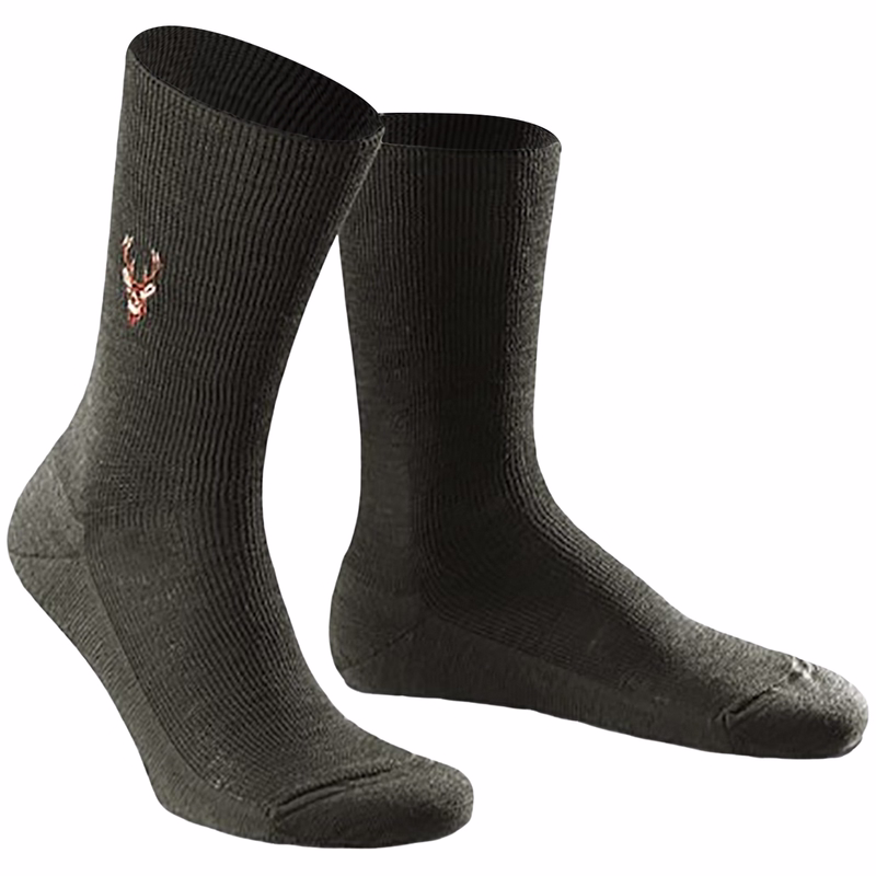 Short Hunting Socks Stockings, Colour: Olive/ Green