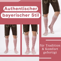 4th-365-GW200-Trachten-Socken--Bayerische-Trachtensocken-fuer-das-Oktoberfest--Authentische-Bayerische-Stricksocken--Zopfmuster-Trachtensocken--Rustikale-Bayerische-Baumwollsocken--Kurze-_5.jpg