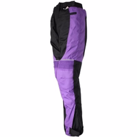 Ladies Motorbike trousers Cordura textile Combi trousers The perfect blend of style &safety with Grey lila Cordura motorcycle Combi Trousers. Designed for female riders with waterproof fabric and practical thigh pockets. German Wear™ quality for peace of mind.