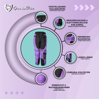 Ladies Motorbike trousers Cordura textile Combi trousers Ladies Motorcycle Trousers. Enjoy unbeatable protection with removable lining &integrated knee/thigh protectors. Adjustable waist belt, zipper,& Velcro closure for boots, windproof water-repellent, long length, stretchable back, Cordura polyester