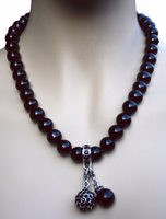 German Wear Traditional Costume Necklace German Wear Traditional Costume Necklace in black with imitation pearls, sparkling rhinestones, and charming accents for Dirndl. Elegant design for Oktoberfest women, buy online now.