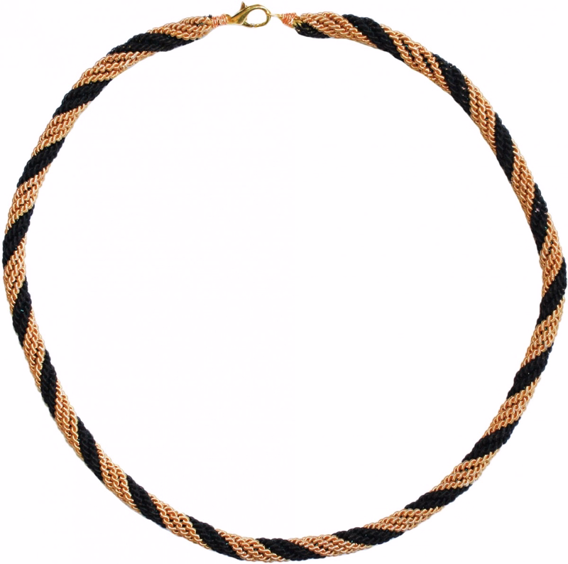 German Wear Traditionelle Metallkordelhalskette German Wear Traditional Metal Cord Necklace handgefertigt aus hochwertiger Metalllegierung in edlen Schwarzkupfertönen bietet authentischen bayerischen Stil für Damen und Herren ideal für Trachten und Feste jetzt kaufen