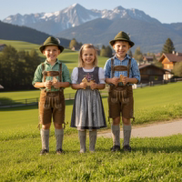 LIfestyle-1-585-Kids2-meliert-Edelweis-Trachten-Kindersocken-aus-Bayern--Trachtensocken-fuer-Kinder-aus-Deutschland--Kinder-Oktoberfestsocken-in-Grau-Melange--weiche-Baumwoll-Kindersocken--.jpg