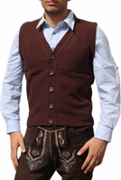 Men's Premium Dark Brown Wool Vest High Quality Traditional Wool Vest Elegant Soft Wool Vest Authentic German Wear Classic Design Stylish and Durable Premium Wool Vest Perfect for Any Occasion Order Now for Timeless Style and Comfort