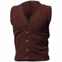 Front View of German Wear Trachten Vest Soft Wool Knitted Vest Comfortable and Elegant Wool Vest Timeless Classic Design High-Quality Wool Sweater Perfect for Any Occasion Order Online and Buy Now for Premium Comfort