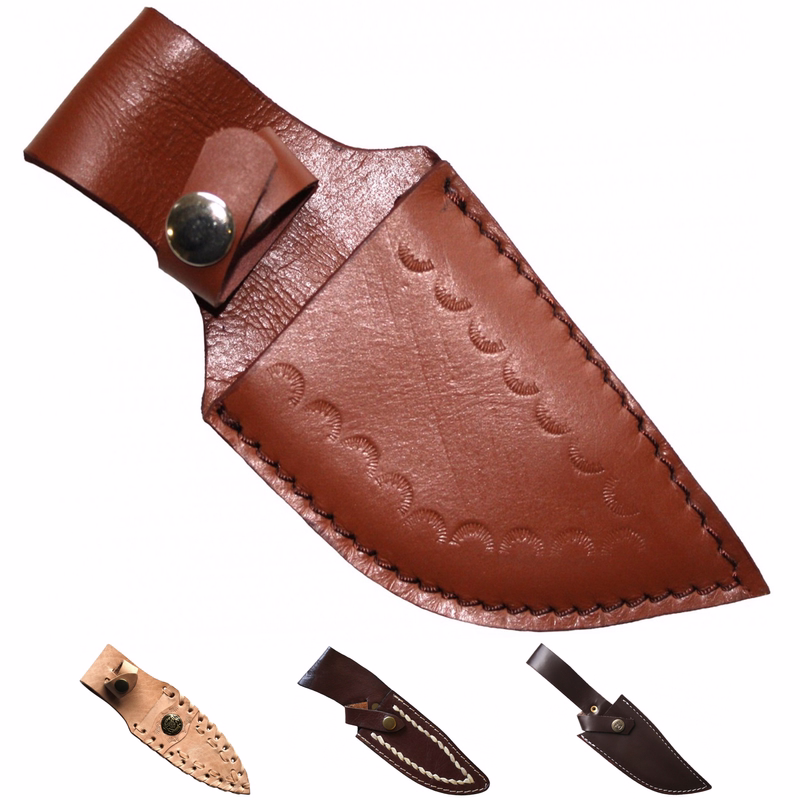 Brown knife sheath genuine leather 4 Colors show of genuine leather knife sheath