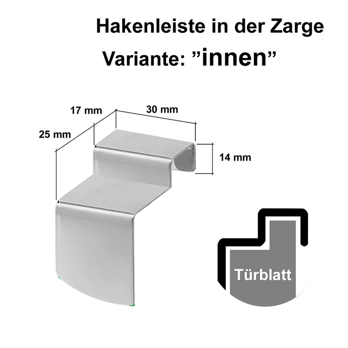 Paket] Hakenleiste aus Edelstahl Garderobe Einhängleiste Türhaken Tür 5 6 8 innen außen | SOUL-CATS | Schmuck und Accessoires