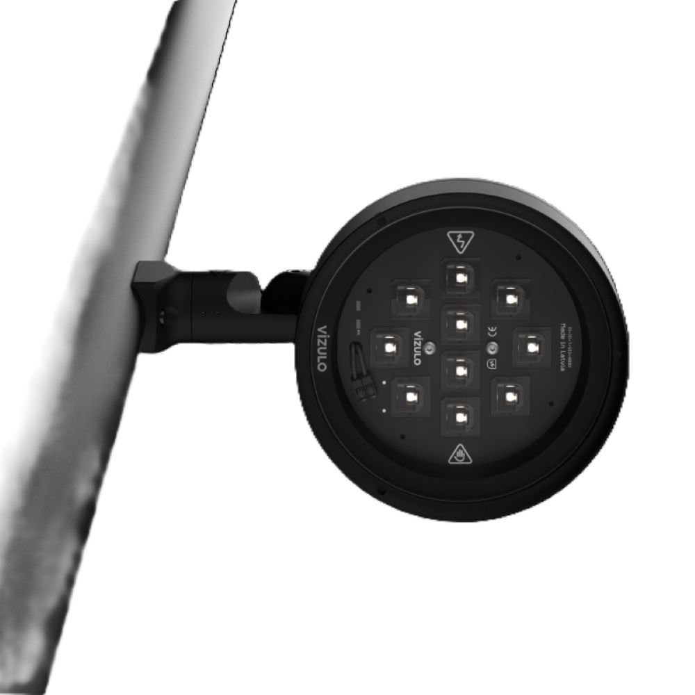 Vizulo Blackbird Mini Spot Flange Mount – Auf ø 60 - 76 mm Mast