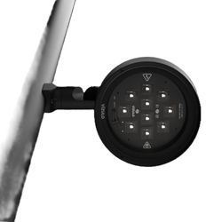 Vizulo Blackbird Mini Spot Flange Mount – Auf ø 60 - 76 mm Mast