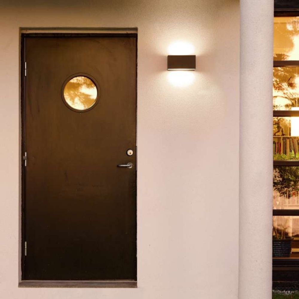 Norlys Asker – wall luminaire, wall mounting with screw fixing, outdoor use