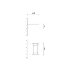 Bergmeister Planea Mini WL – Applique murale, Montage mural, Extérieur