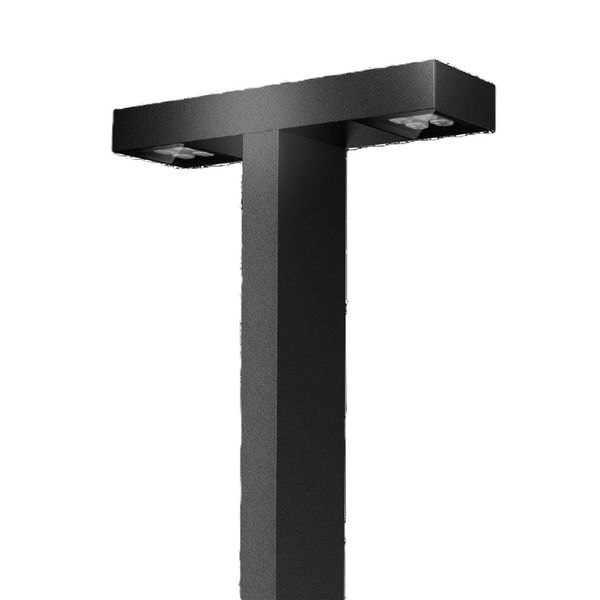 Bergmeister Planea Midi² LS – Luminaire sur crosse à 2 points lumineux, Montage en tête de mât sur pièce d'ancrage séparée ou platine à bride, Extérieur