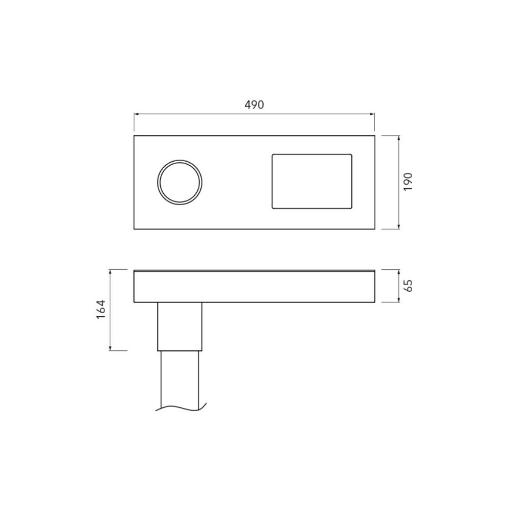 Bergmeister Planus I Mini ML – Column and wall luminaire, Post-top or wall mounting, outdoor use