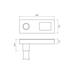 Bergmeister Planus I Mini ML – Column and wall luminaire, Post-top or wall mounting, outdoor use