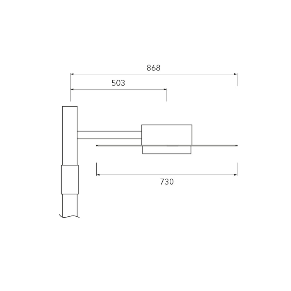 Bergmeister Grafing I AL – Bracket luminaire, Post-top mounting, outdoor use