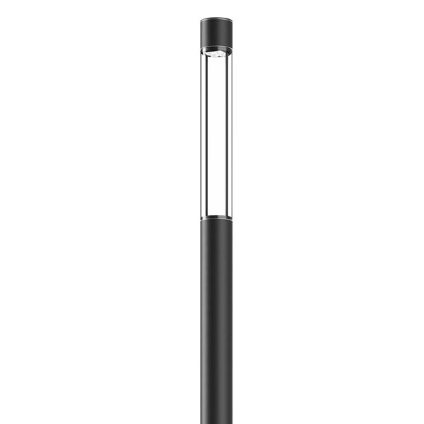 Bergmeister Canna 170 LS – Borne lumineuse à émission périphérique, embase de borne avec pièce d'ancrage ou platine à bride, Extérieur