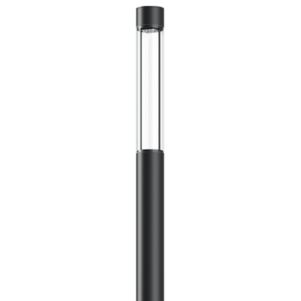 Bergmeister Canna 200 LS – Light bollard with all-round light emission, bollard base with ground section or flange plate, outdoor use