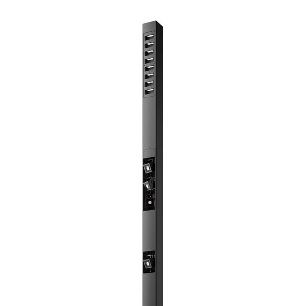 Bergmeister Q 250 LS – Borne lumineuse, embase de borne séparée avec pièce d'ancrage ou platine à bride, Extérieur