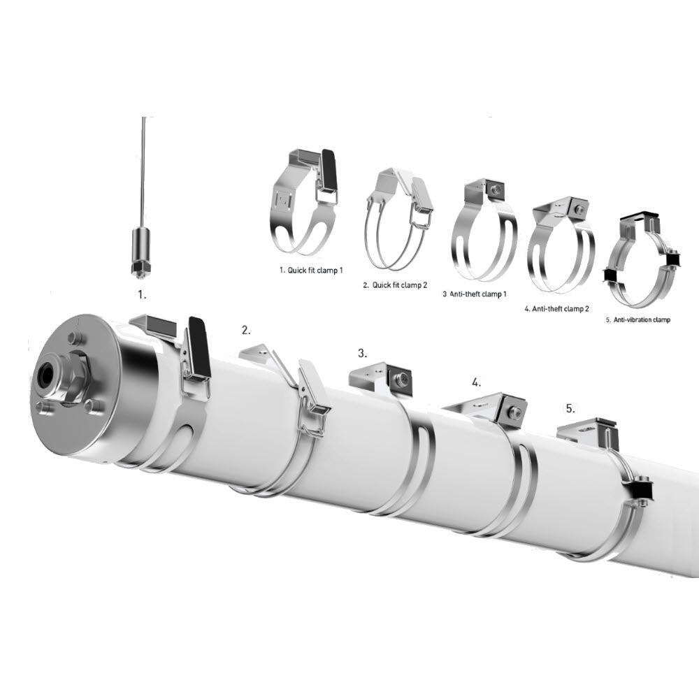 SANlicht TEC Montalin – Protective tube luminaire, Indoor & outdoor