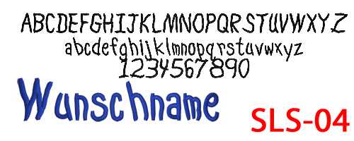 Schriftart Childrens mit Auswahlcode