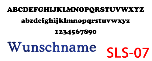 Schriftart Cooper mit Auswahlcode