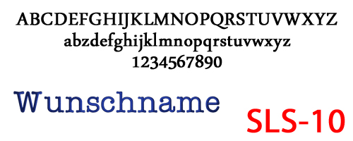 Schriftart Typewriter mit Auswahlcode