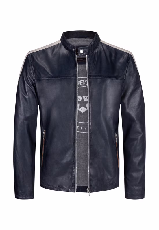 Lederjacke Milestone MS-Romano 21102420355 dunkelblau