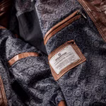 Herren Lederjacke Milestone Lucano Innenansicht