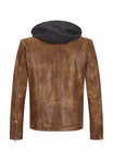 Lederjacke MSMorrison Farbe Cognac Rückansicht