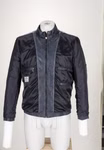 Milestone Lederjacke MSEdward Blau Milestone Lederjacke MSEdward Blau Frontansicht gewendet