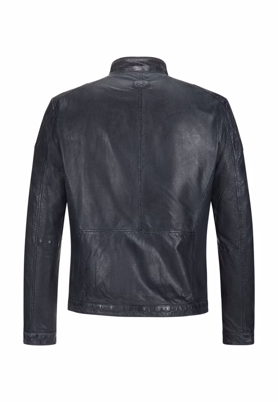 Milestone Lederjacke MS-Elvio Frontansicht geschlossen