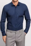 OLYMP Level Five Garment Washed Body Fit Hemd marine