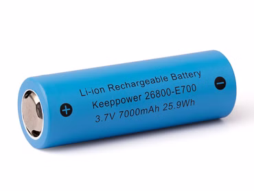 Keeppower 26800-E700 mit 7000 mAh¹. 3.6V-3.7V Li-ionen Akku 12A Entladestrom (konstant) Keeppower 26800-E700 mit 7000 mAh¹. 3.6V-3.7V Li-ionen Akku 12A Entladestrom (konstant)
