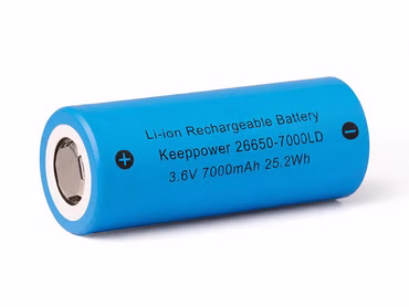 Keeppower 26650-7000LD 3,6V 7000mAh¹ – Low Temperature² 26650 Li-Ion-Akku
