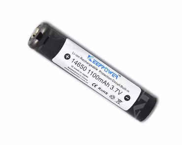 Keeppower 14650 - 1100mAh. 3.6V - 3.7V Li-Ionen-Akku PCB geschützt Keeppower 14650 - 1100mAh. 3.6V - 3.7V Li-Ionen-Akku PCB geschützt