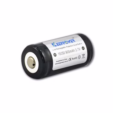 Keeppower 18350 - 900mAh. 3.7V Li-Ion-Akku PCB geschützt Keeppower 18350 - 900mAh. 3.7V Li-Ion-Akku PCB geschützt