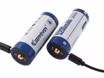 Keeppower 26650 - 5200mAh. Li-Ionen 3.7V - 3.6V - PCB geschützt. mit USB Lademöglichkeit P2652U