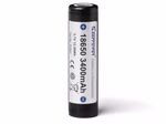 Keeppower 18650 - 3400mAh. 3.7V Li-Ion-Akku geschützt (Flache Pluspol)