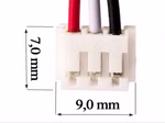 Keeppower 1S1P 18650  3.6V - 3.7V 3500mAh Li-Ion-Akku mit BMS-Schutz und Stecker
