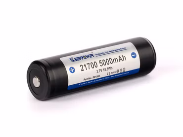 Keeppower 21700 - 5000mAh. 3.6V - 3.7V Li-Ion-Akku PCB geschützt Keeppower 21700 - 5000mAh. 3.6V - 3.7V Li-Ion-Akku PCB geschützt