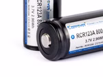 Keeppower RCR123A 16340 - 800mAh. 3.6V - 3.7V Li-Ionen-Akku geschützt Keeppower RCR123A 16340 - 800mAh. 3.6V - 3.7V Li-Ionen-Akku geschützt