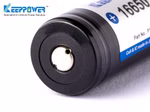 Keeppower 16650 mit 2100mAh 3.6V - 3.7V Li-Ion-Akku geschützt (Pluspol erhöht)